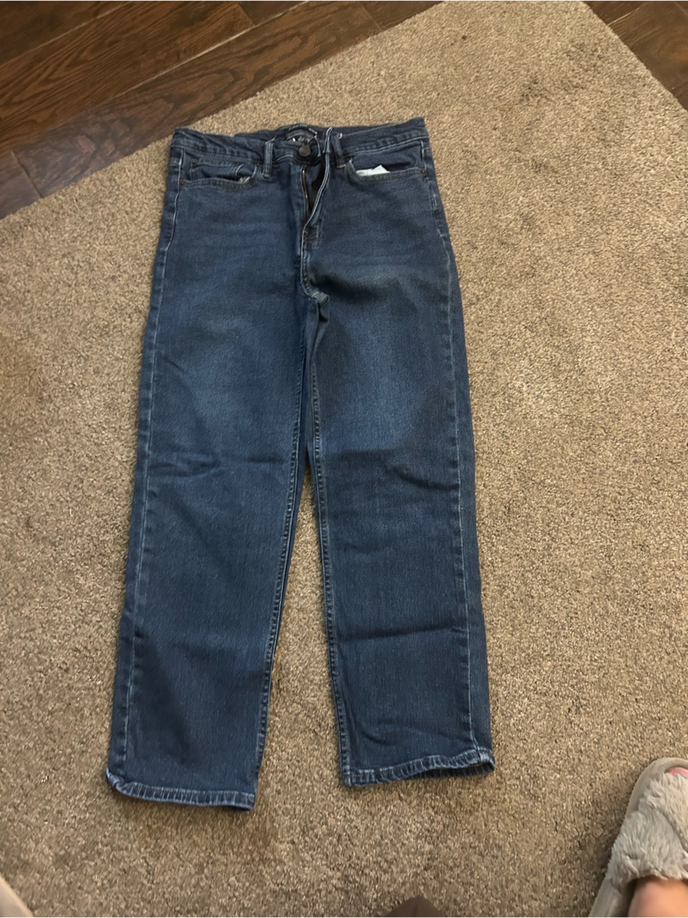 Calvin Klein Jeans Dark Blue Denim Waist Label Straight